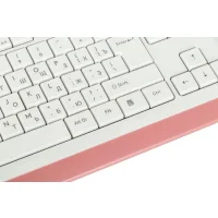 Комплект клавиатура + мышь A4Tech Fstyler F1010 (белый/розовый) фото 11